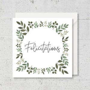 Carte Message - "Félicitations"