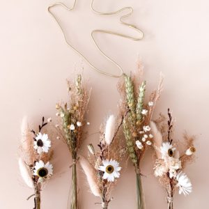 Guirlande de fleurs séchées Lou