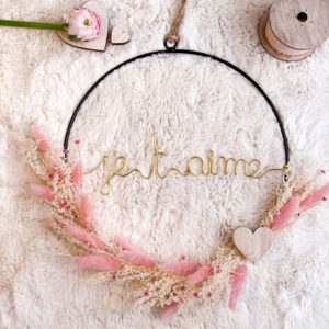 Couronne Je t'Aime - Pink - 28cm