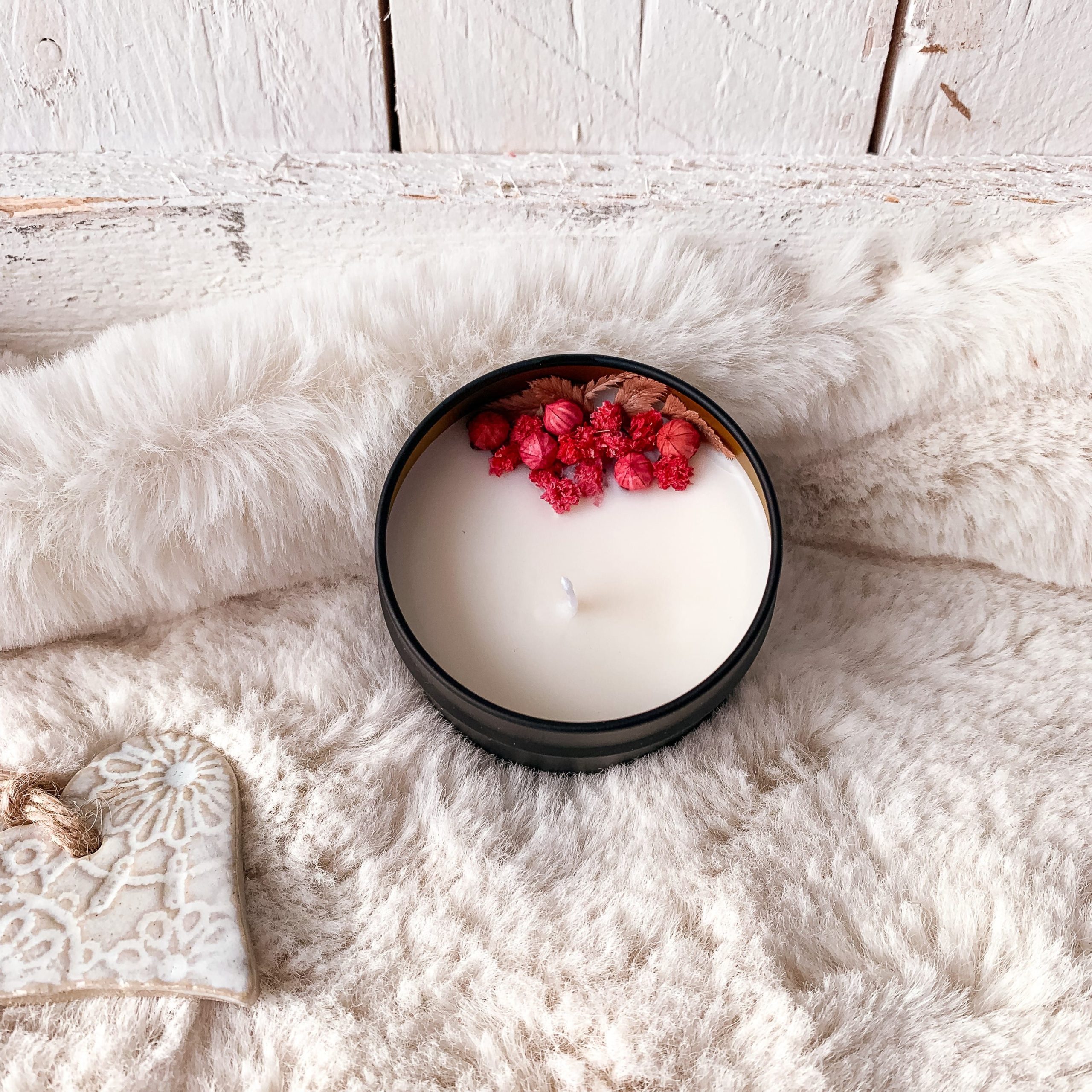 La Bougie Fleurie -Rose et Fleur de Pommier – Image 2