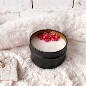 La Bougie Fleurie -Rose et Fleur de Pommier