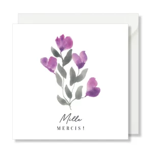 Carte Message - "Mille Mercis"
