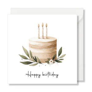 Carte Message - "Happy Birthday"